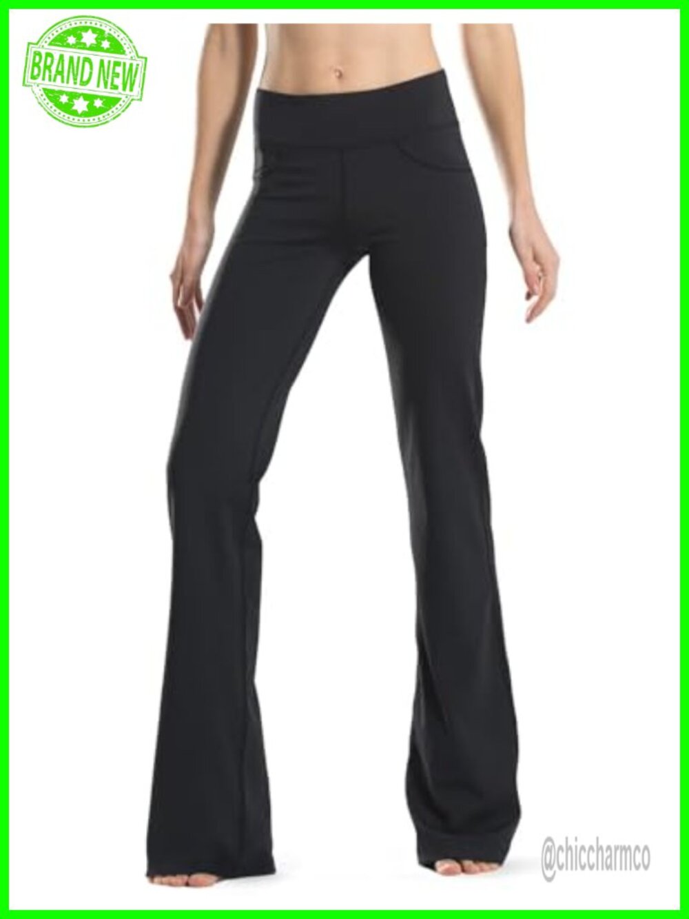 Bootcut Yoga Pants Flared Leg Dress Pants with Pockets